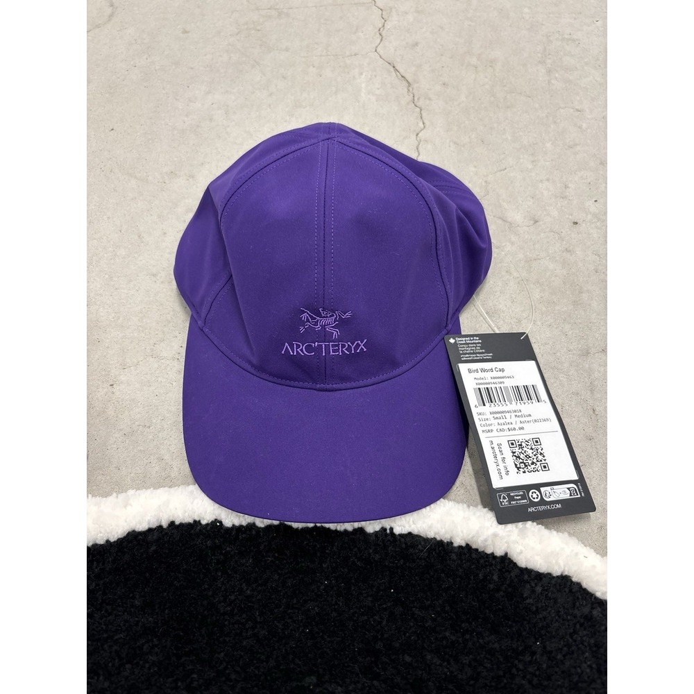 Arcteryx Embroidered Bird/Word Cap - New With Tags Azalea / Aster/ Purple